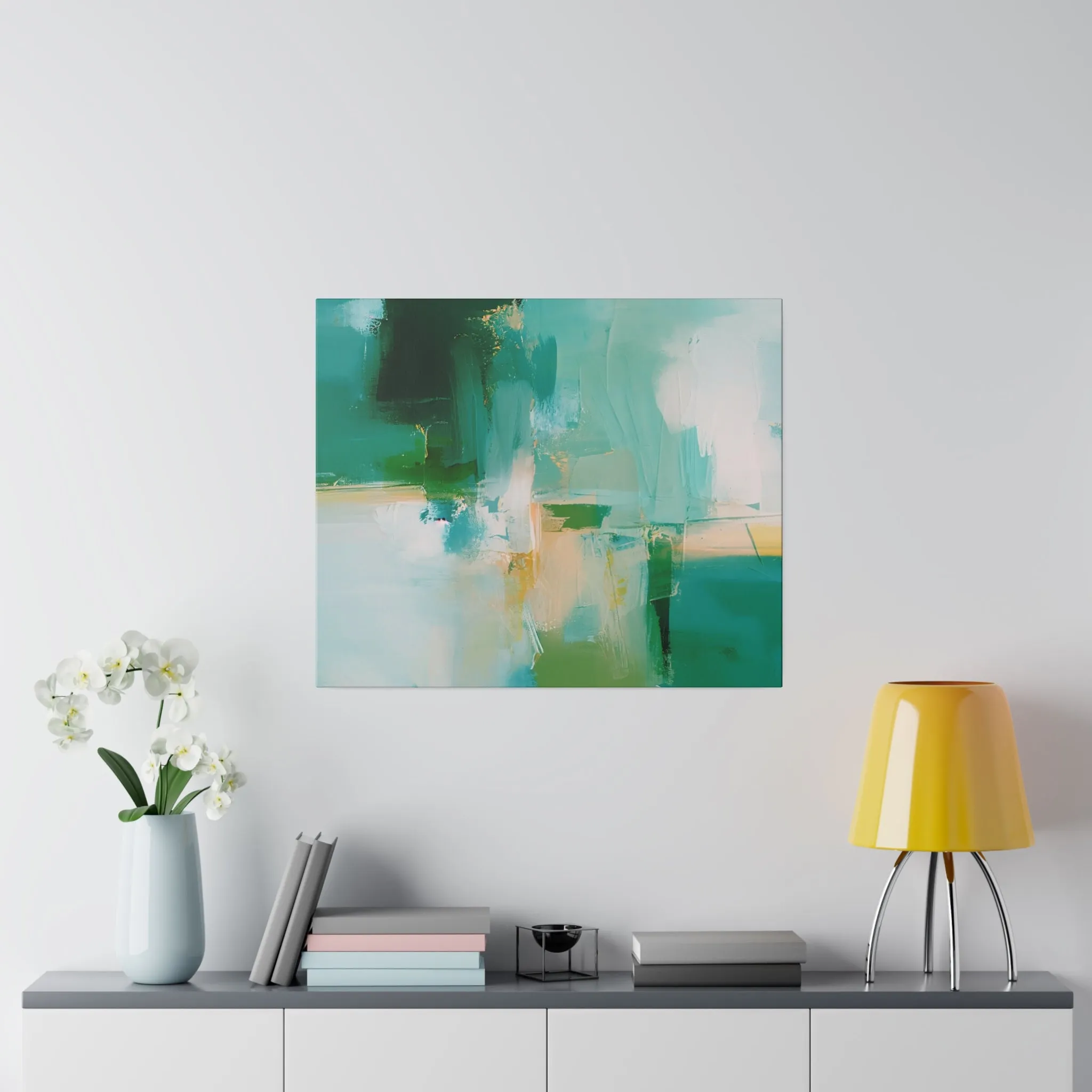 Abstract Canvas Wall Art | Sage Green Wall Artwork