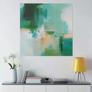 Abstract Canvas Wall Art | Sage Green Wall Artwork