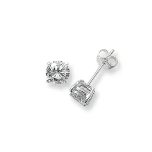 Acotis Silver Stud Earrings Zirconia G5136CZ