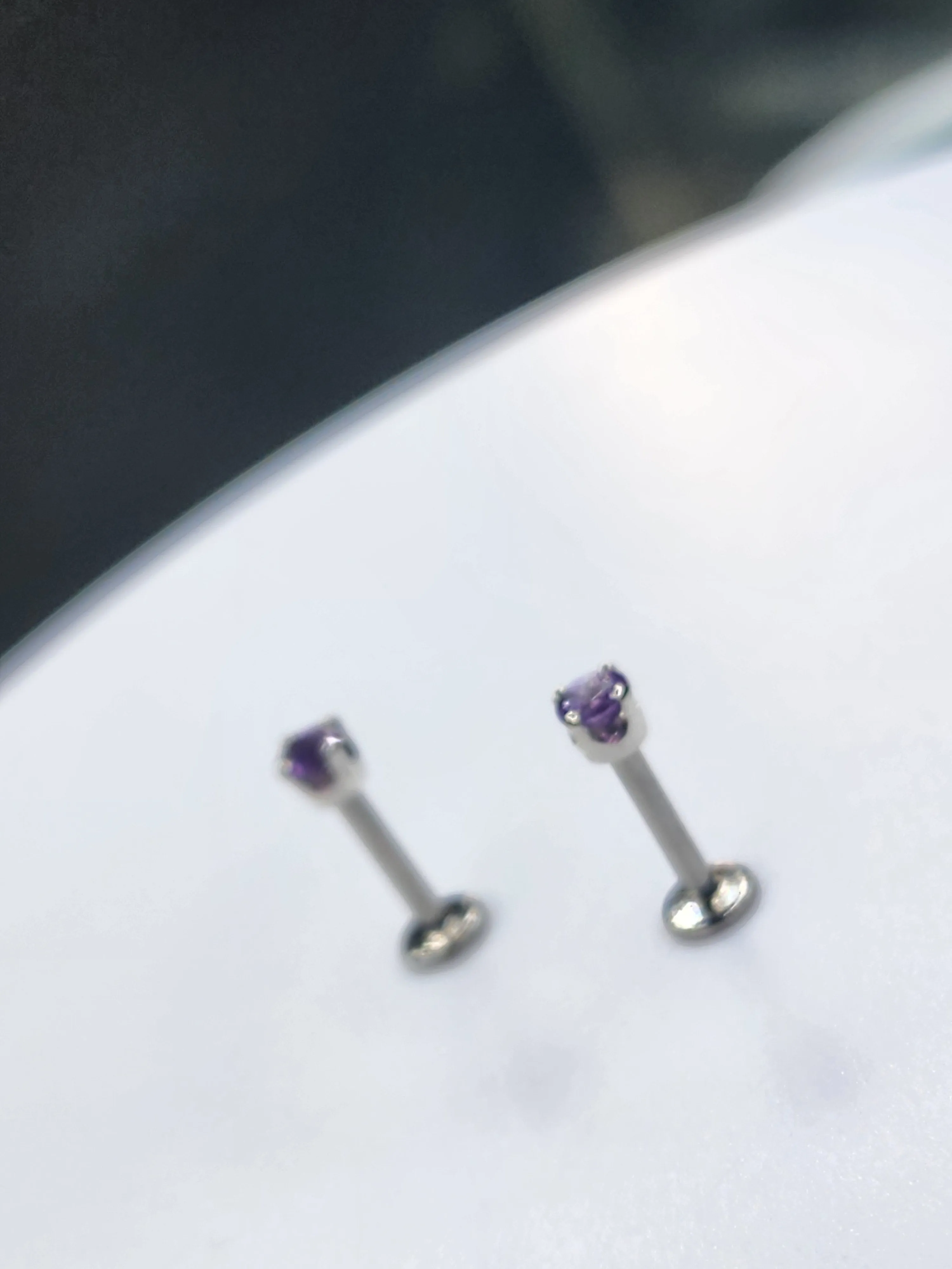 Affordable and Elegant Platinum 4mm Amethyst Prong