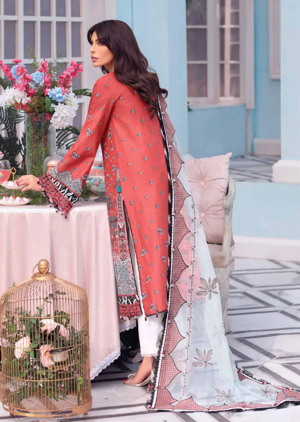 AL22-08 - Unstitched -  Afsana Luxury Lawn Collection by Anaya Chaudhry