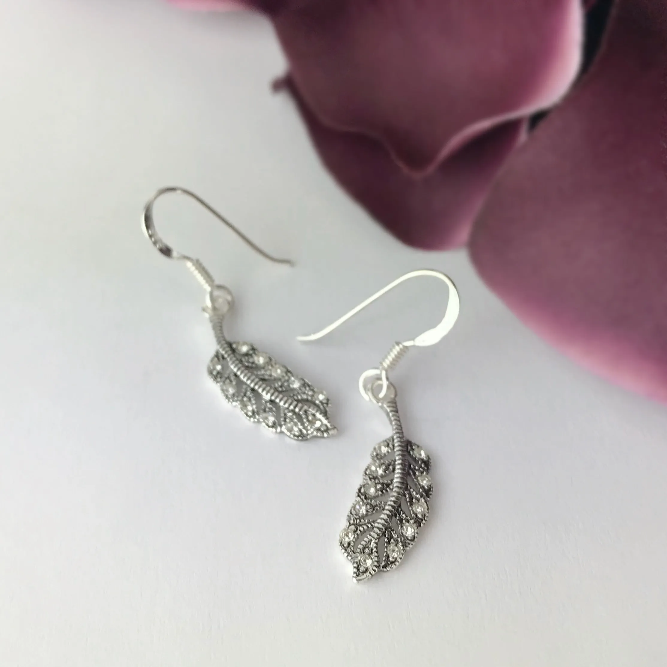 Angels Feather Earrings - VE282