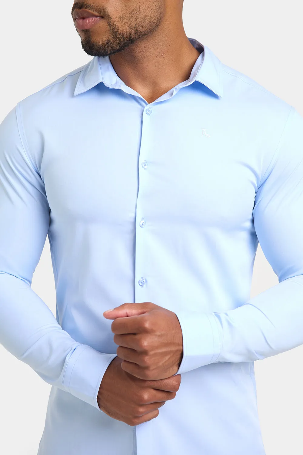 Bamboo Shirt in Pale Blue