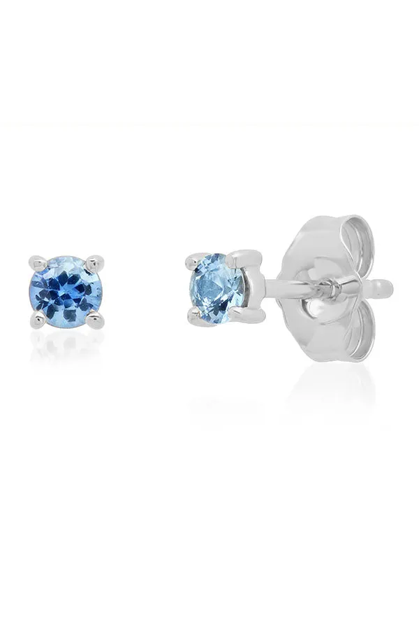 Blue Sapphire Studs