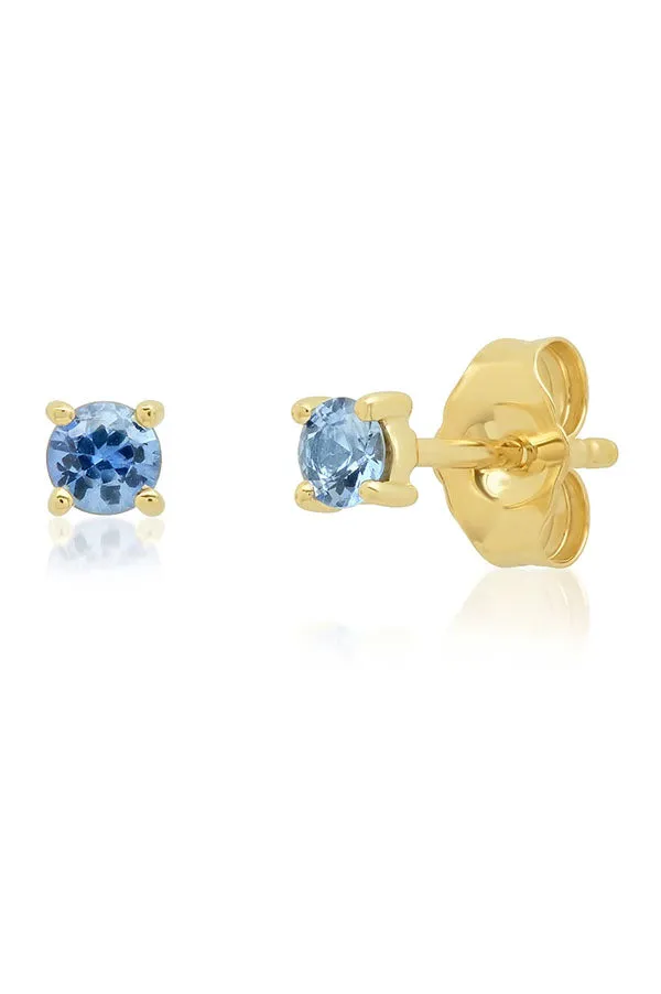 Blue Sapphire Studs