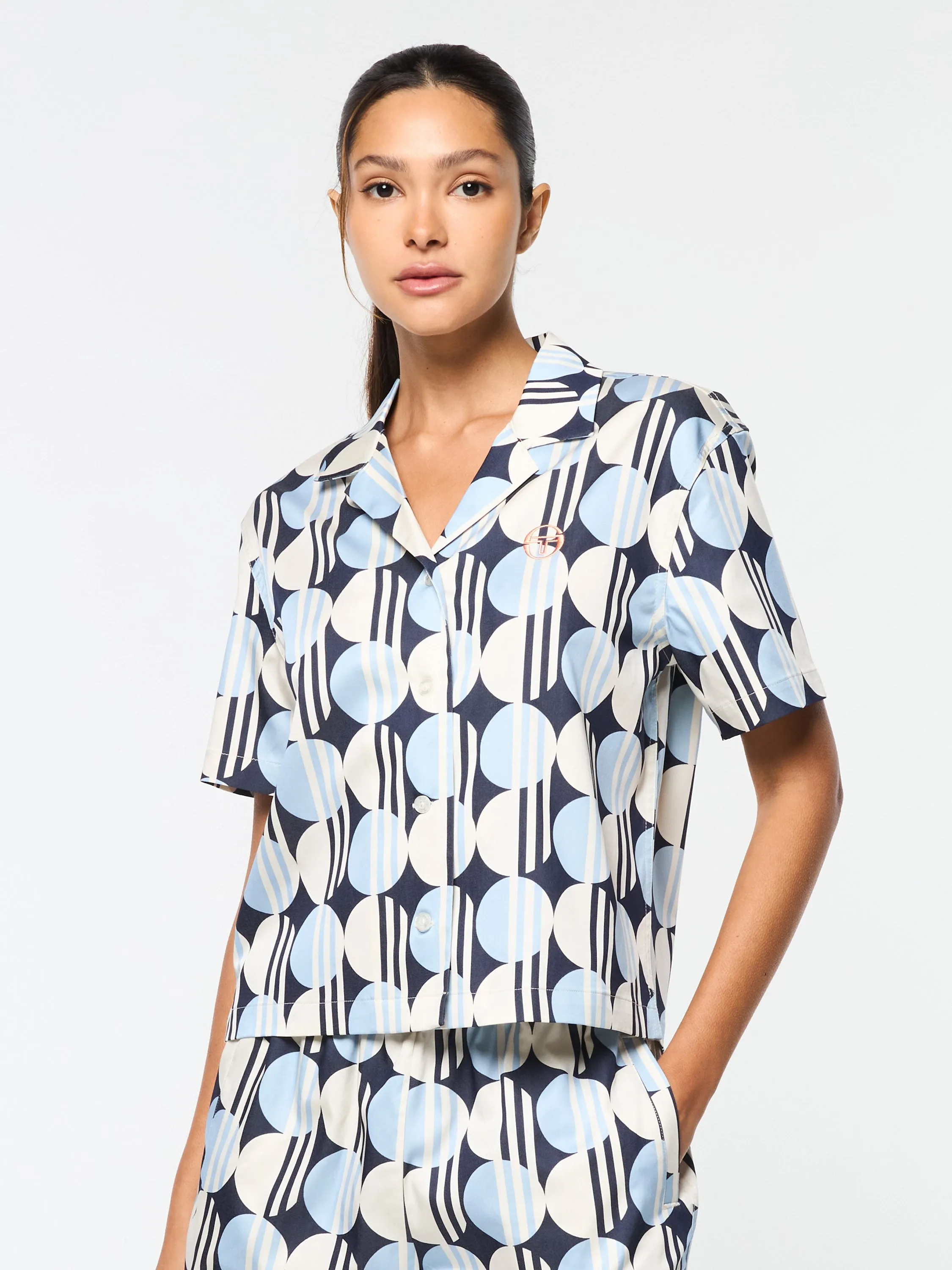 Brikette Cabana Shirt- Maritime Blue