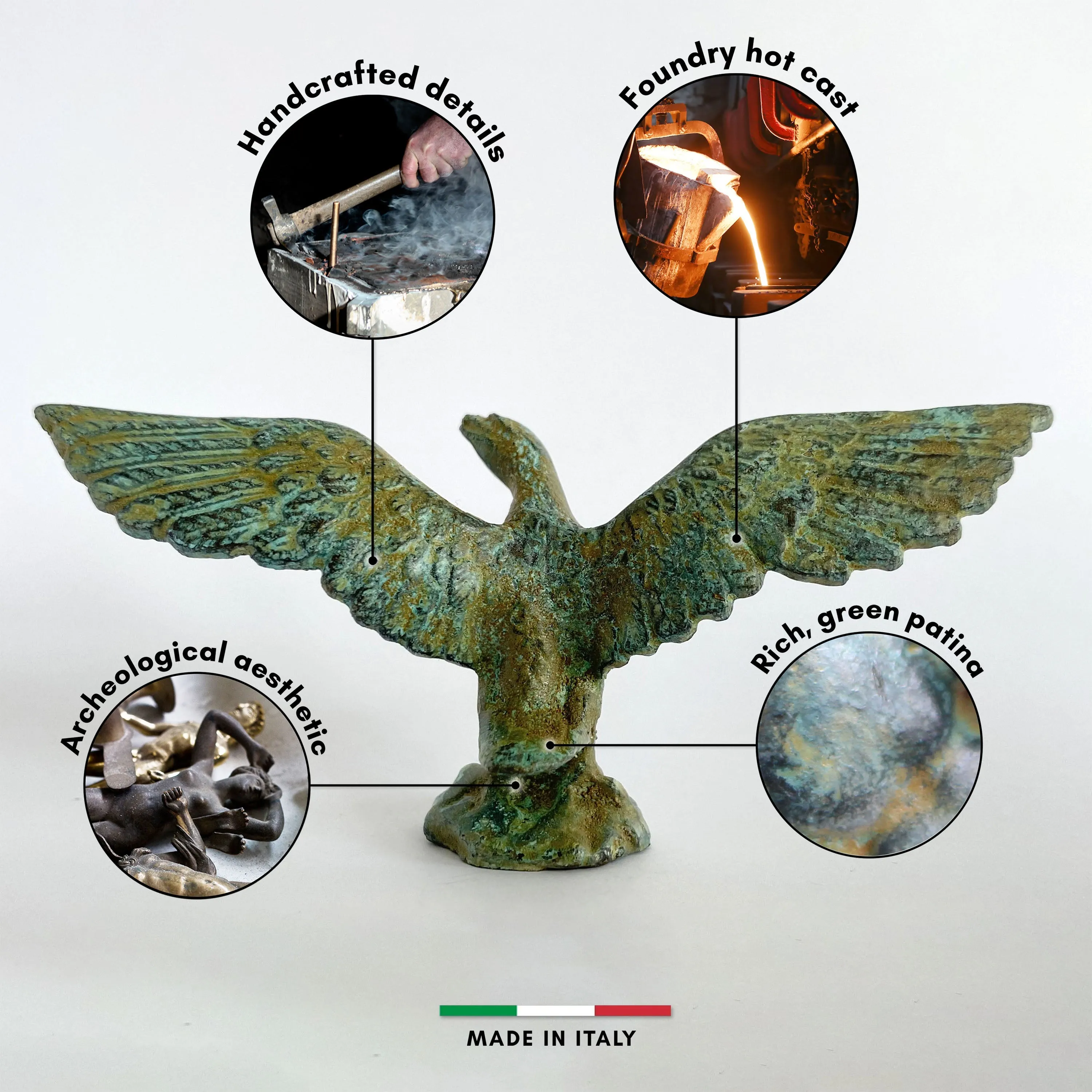 Bronze Eagle Statue (Small)