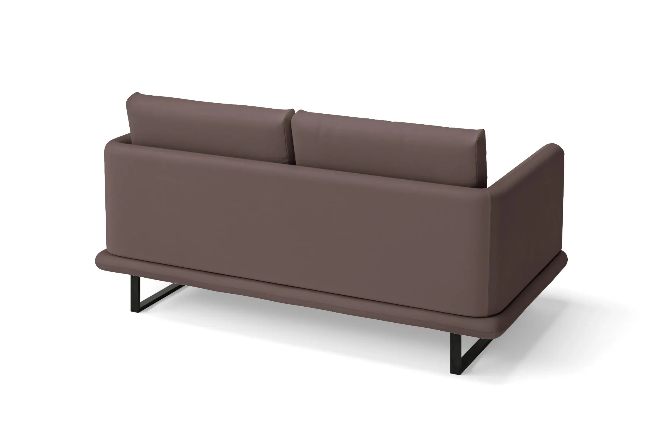 Calabria 2 Seater Sofa Rose Taupe Leather