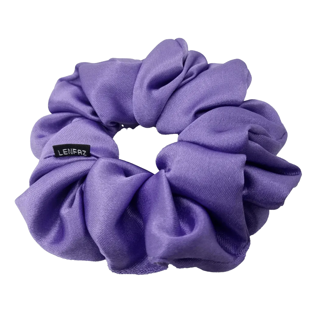 Calming Lilac Satin Silk Scrunchie