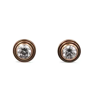 Cartier D'Amour XS Diamond Stud Earrings - 18ct Rose Gold