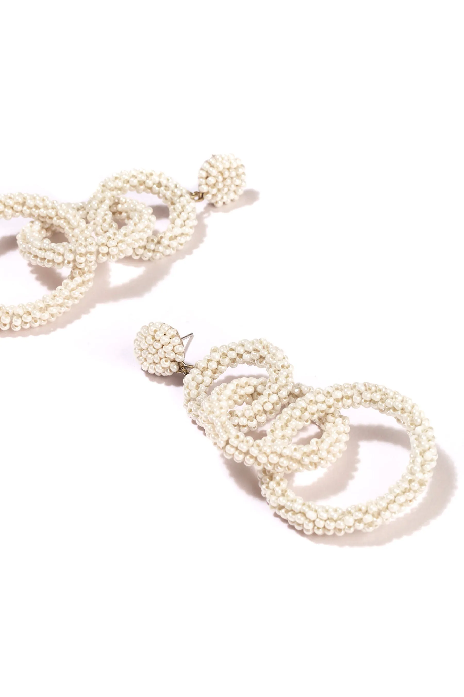 Deepa Gurnani Ember Earrings - Pearl