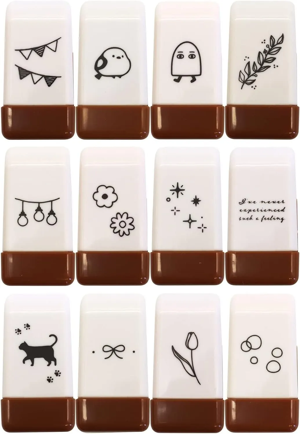 DOTS Kamio CORO-RE Rolling Stamp Oil-Based Pigment Ink Permanent Ink Stamp Cat Stamp Leaves Stamp Dots Stamp Stars Stamp | 209228