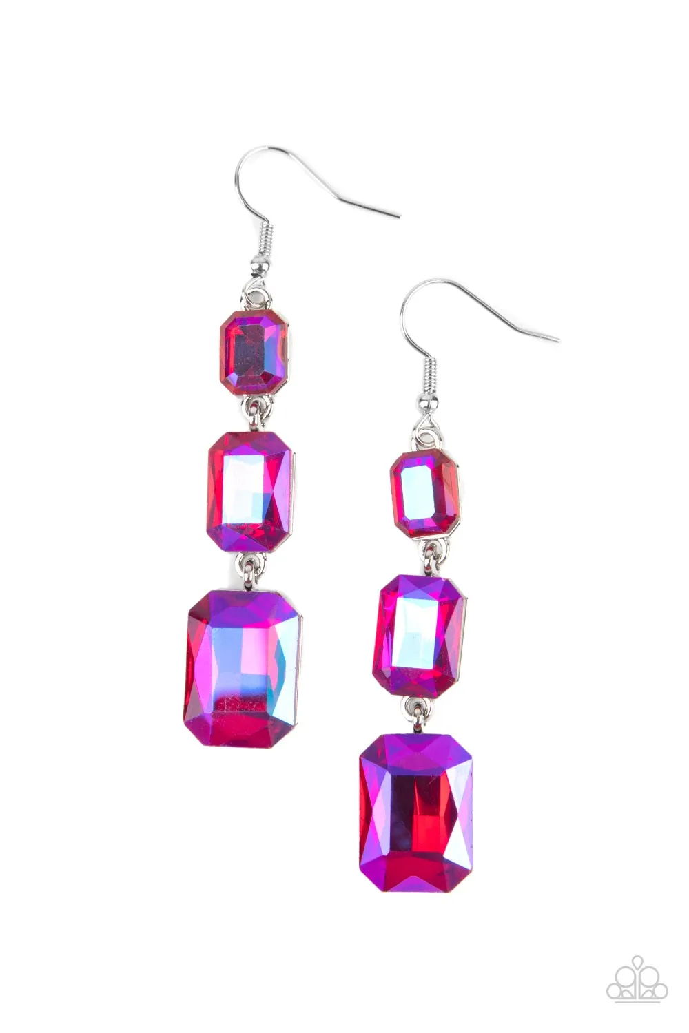 Earrings Cosmic Red Carpet -Multi  Pink E2379