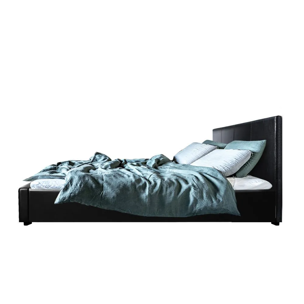 Elwood Storage Queen Bed Frame Black