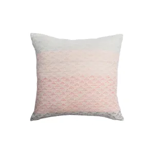 EVA IVORY/CORAL PILLOW 20x20