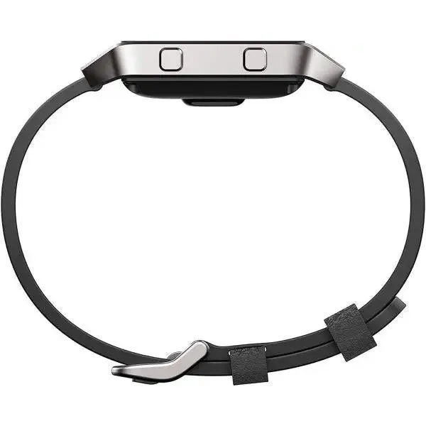 Fitbit Blaze Genuine Leather Band Strap & Frame Small - Black