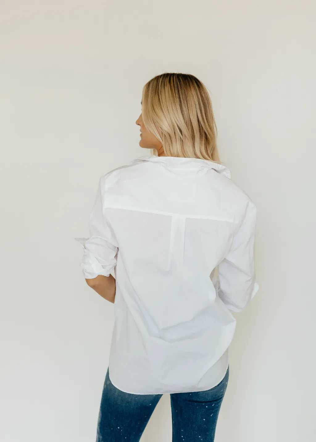 Frank & Eileen Joedy Boyfriend Button-Up in White