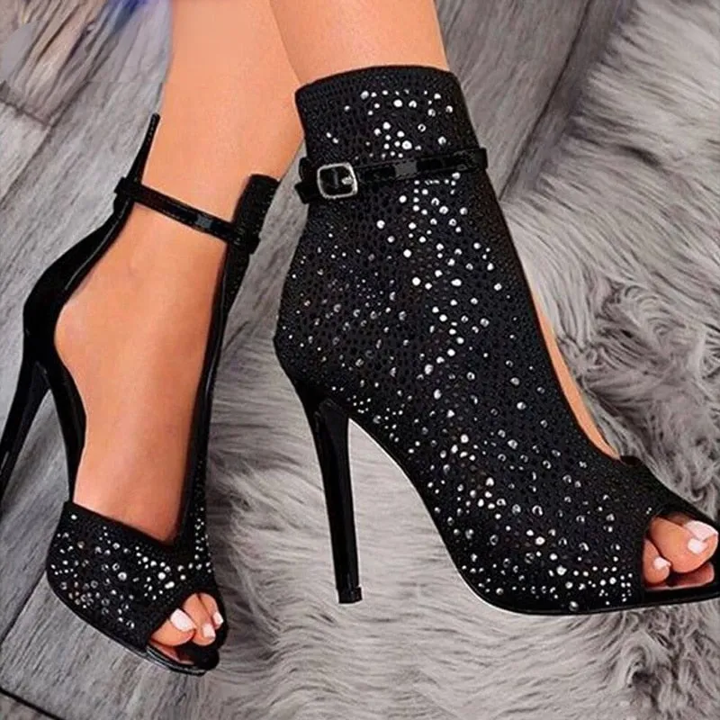 Funki Buys | Shoes | Women's Diamante Studded High Stilettos