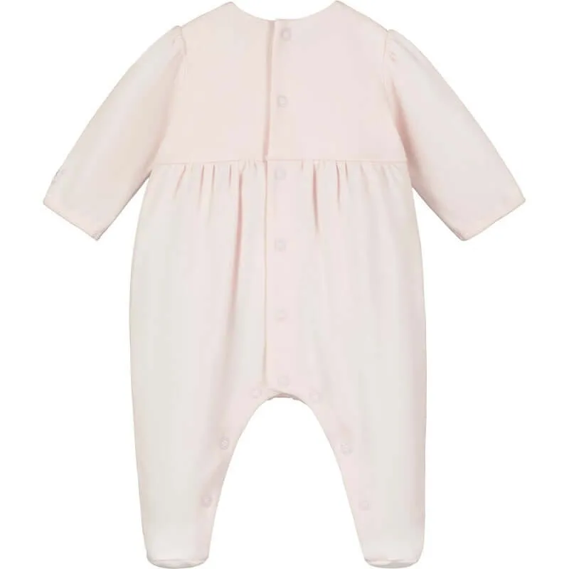 Girls Pink Cotton Felicia Babygrow