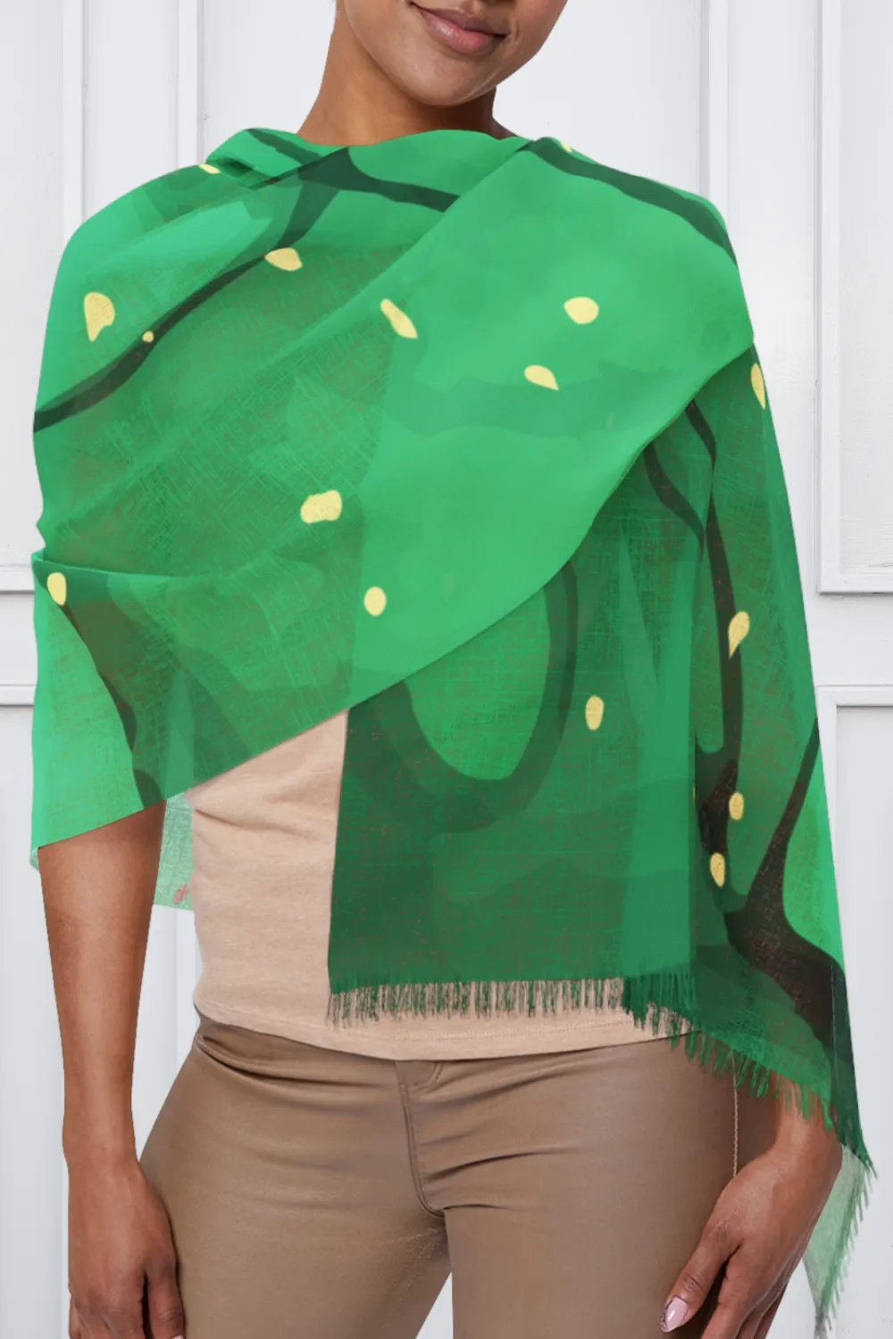 Green Lightweight Scarf - Phenomenal Woman Collection