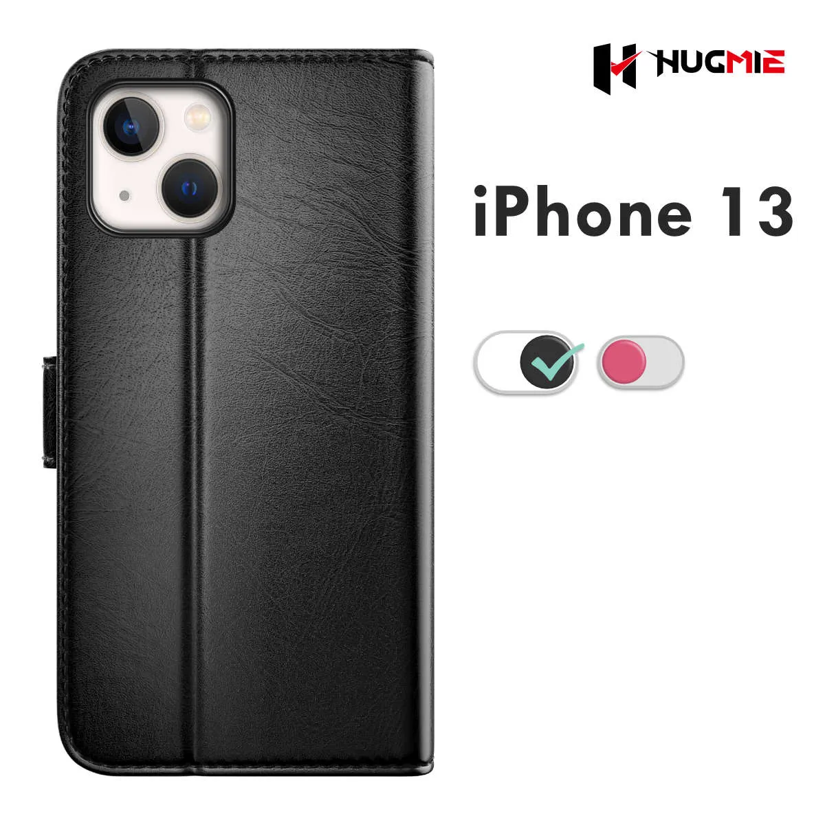 Hugmie® Classic Series iPhone 13/14 Leather Folio Case