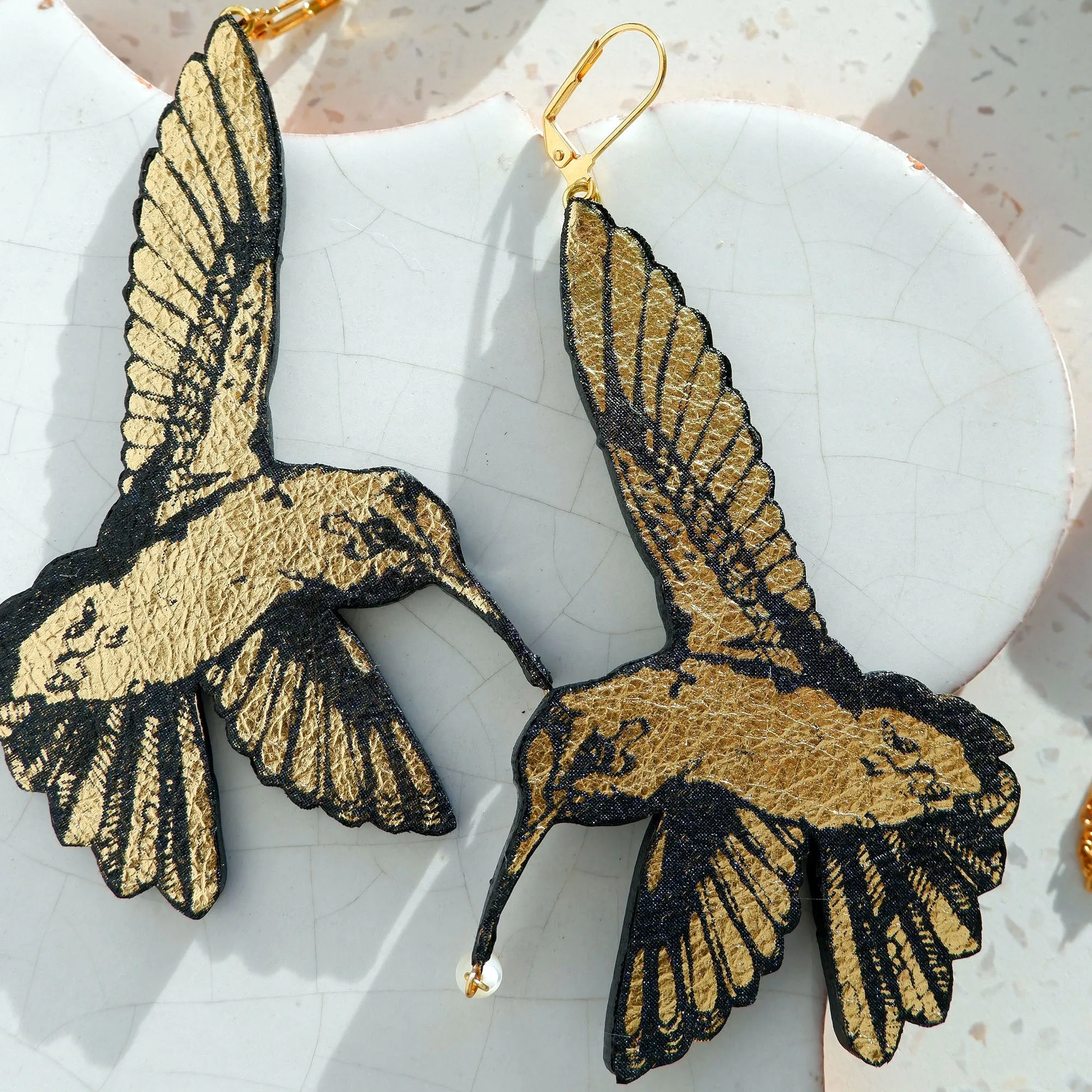 HUMMINGBIRD . earrings