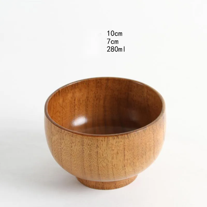 Japanese style natural jujube wooden bowl