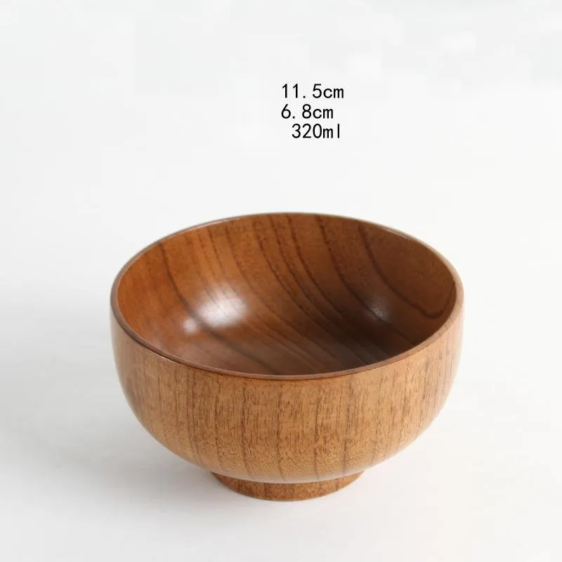 Japanese style natural jujube wooden bowl