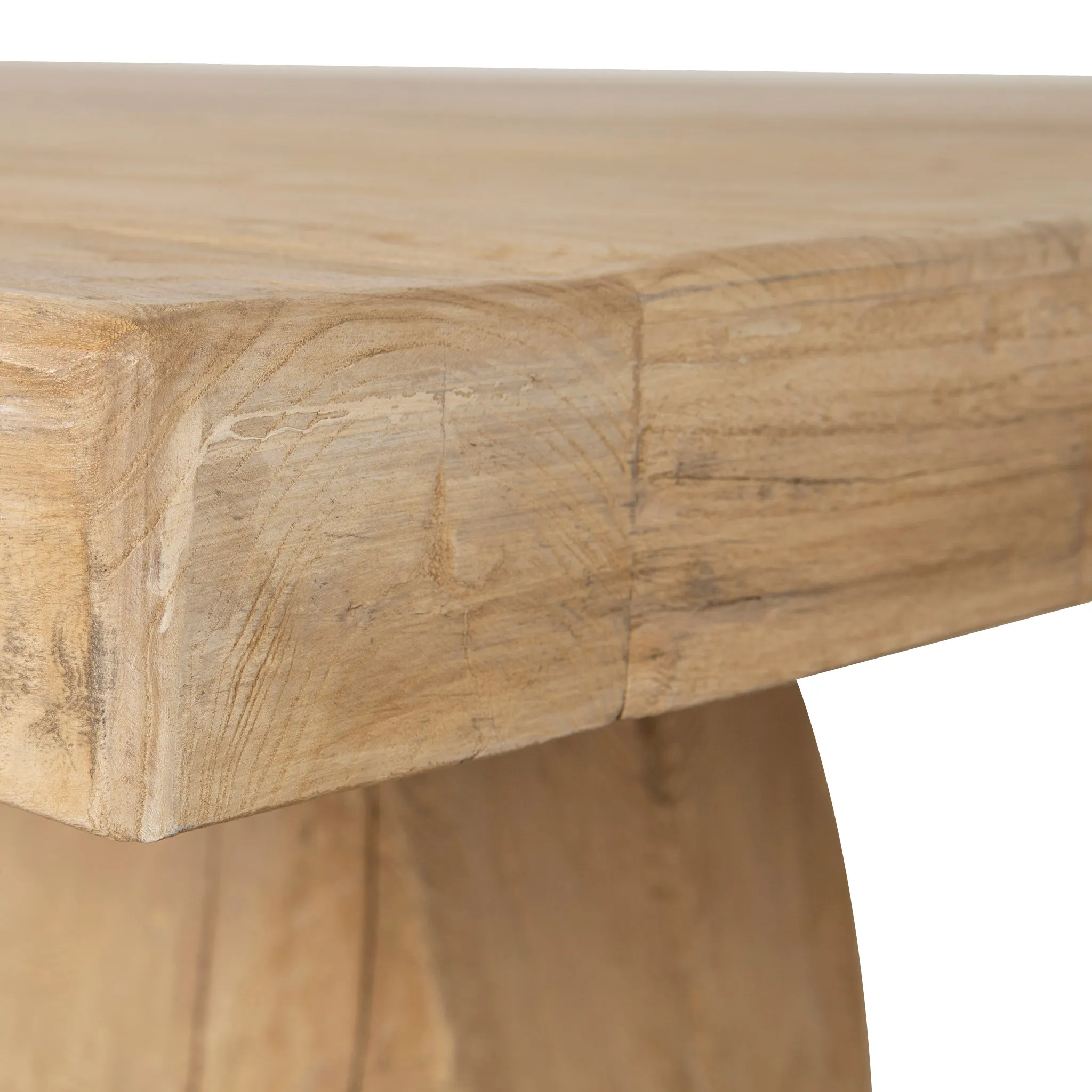 Josif 2.2m Elm Dining Table - Natural