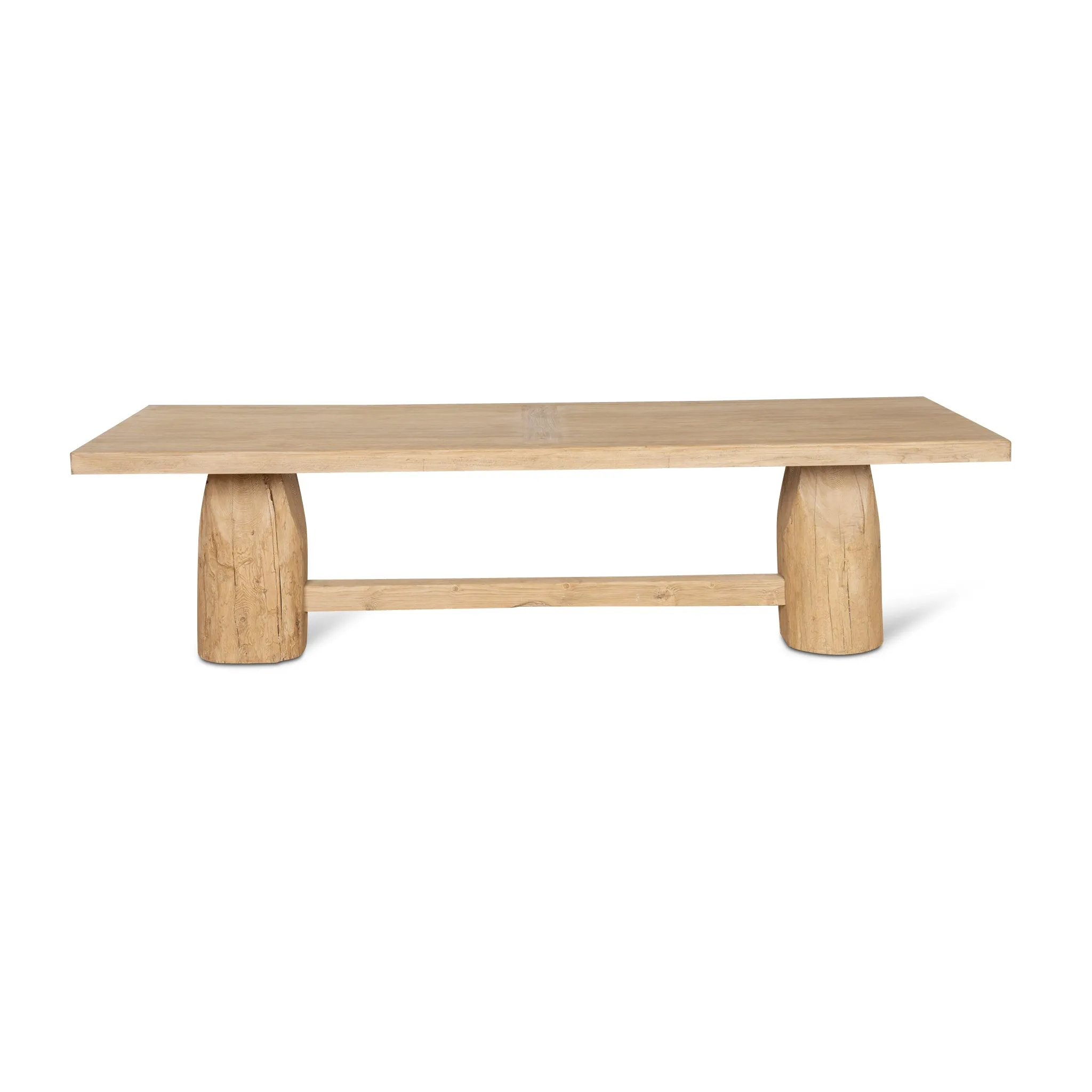 Josif 2.2m Elm Dining Table - Natural