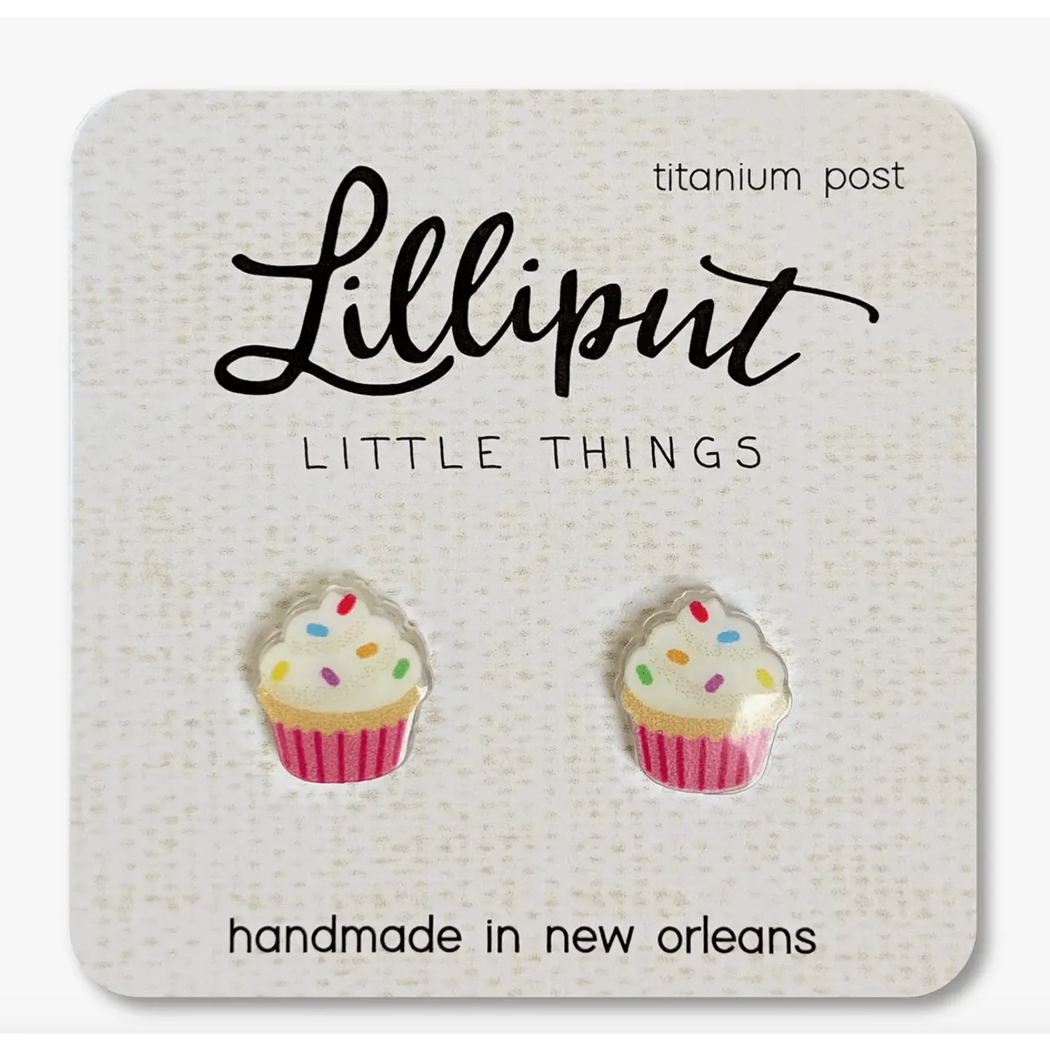 Lilliput Little Things Cupcake Earrings