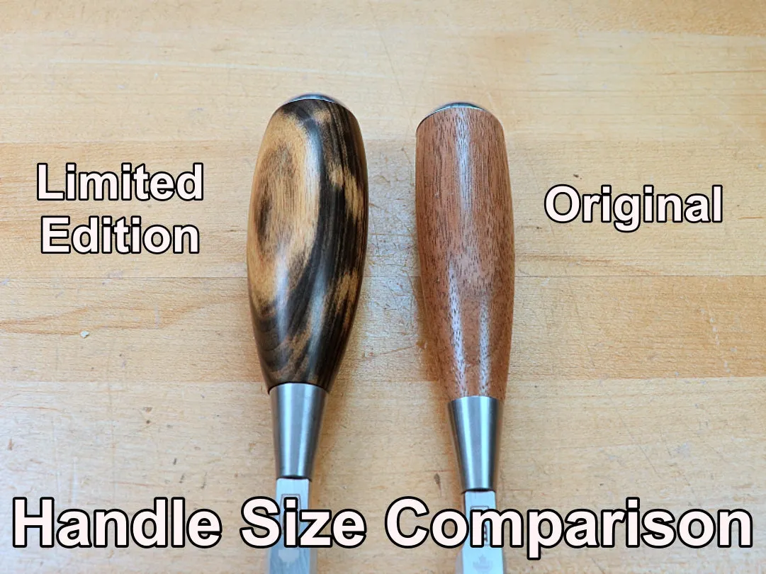 Limited Edition IBC Chisel Handle: Ebony, Black and White