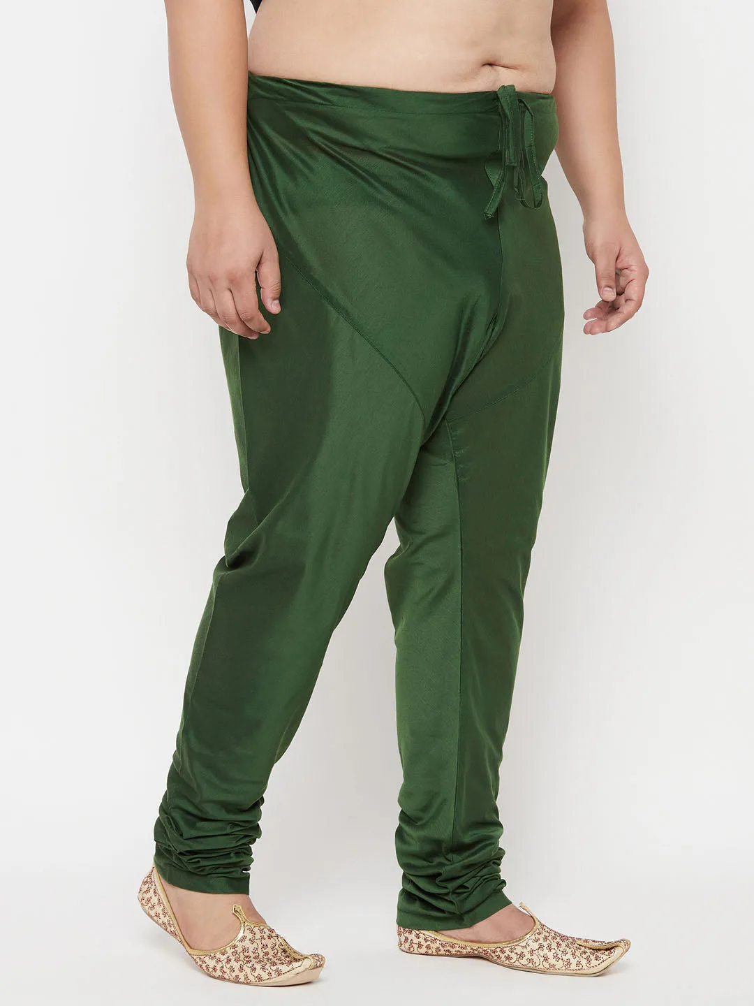 Men's Plus Green Viscose Blend Pyjama - Vastramay