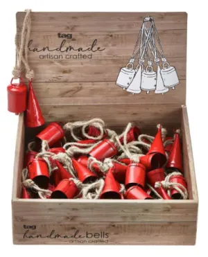 Mini Hanging Bells (Red)