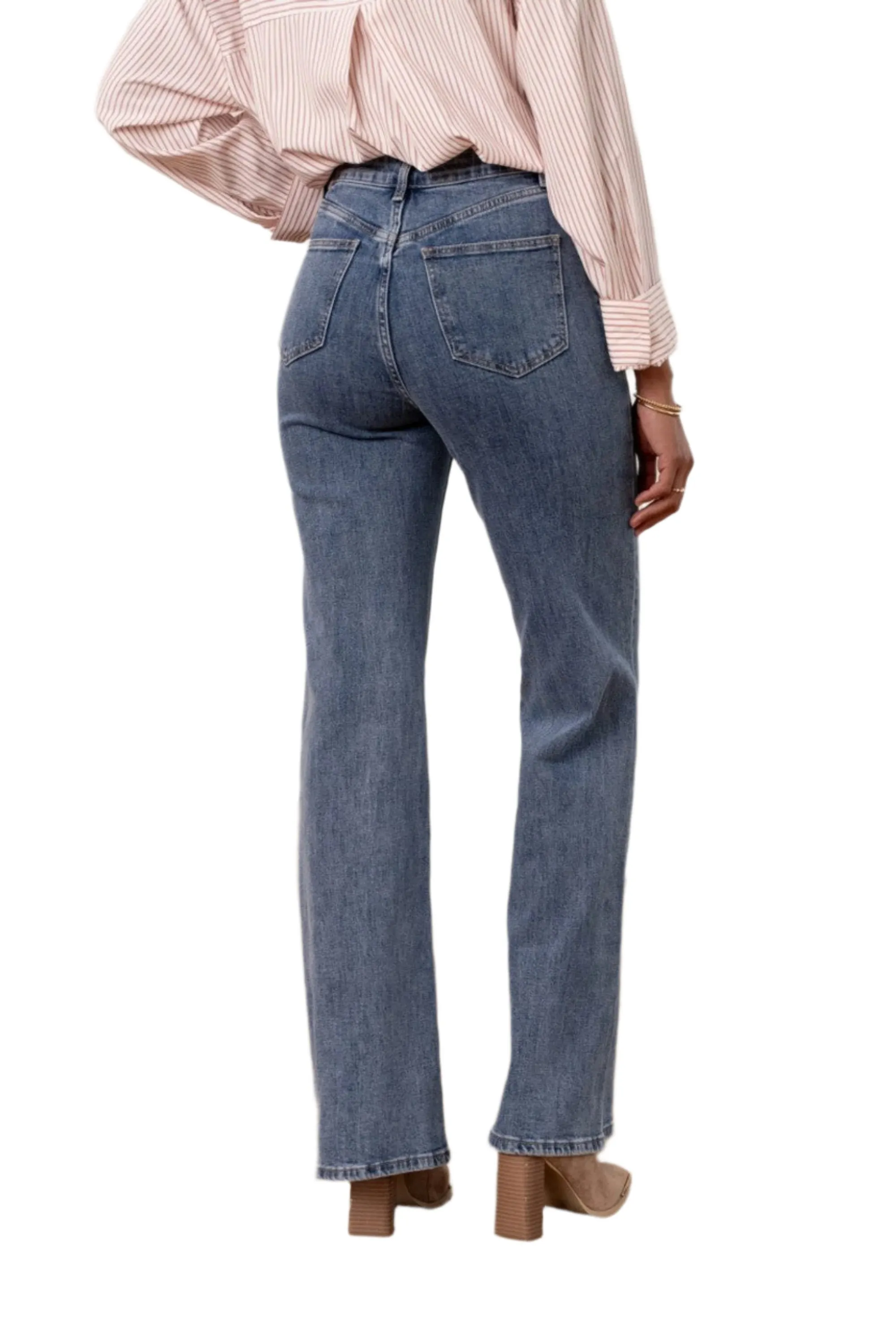 Oraije Paris Emily Mid-Waist Flare Jeans