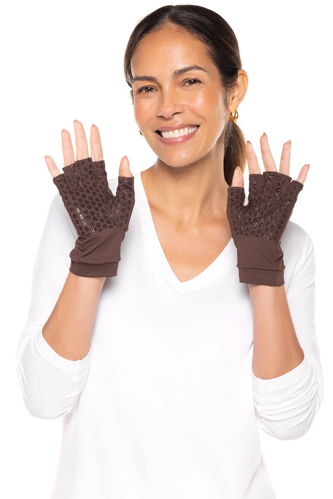 Ouray UV Fingerless Sun Gloves  |  Chestnut