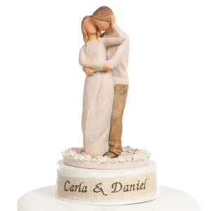 Personalized Embroidery Willow Tree ® "Together" Wedding Cake Topper