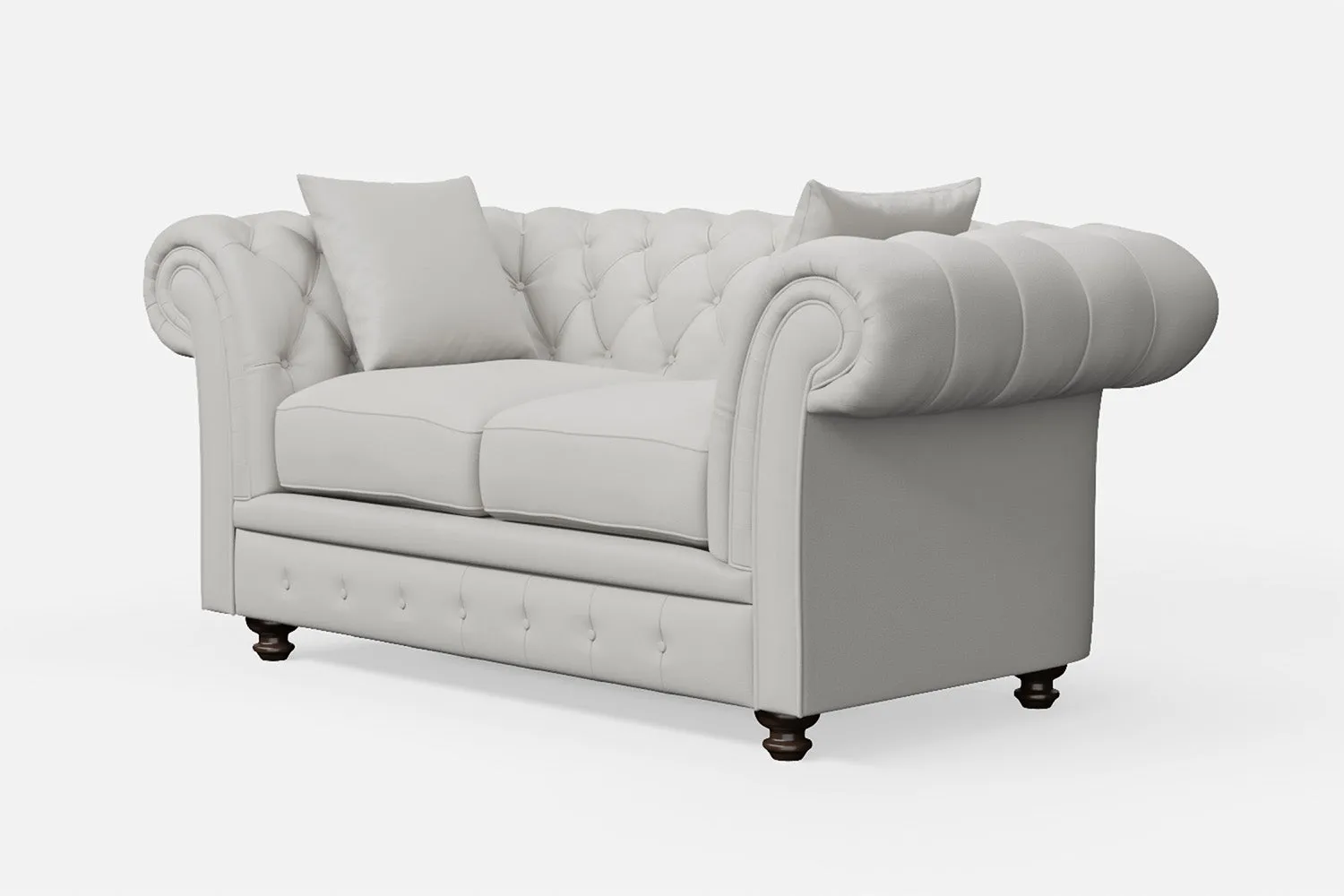 Pesaro 2 Seater Sofa White Leather