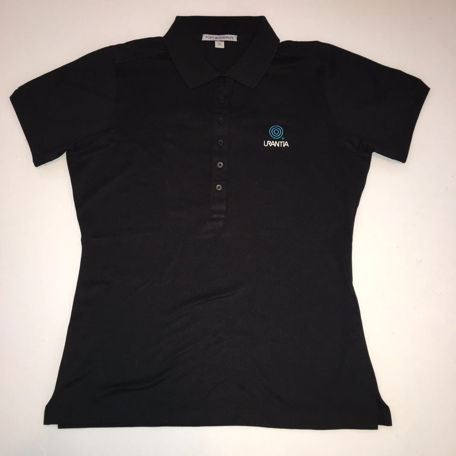 Polo Shirt (Women's Embroidered Black) – "Urantia"