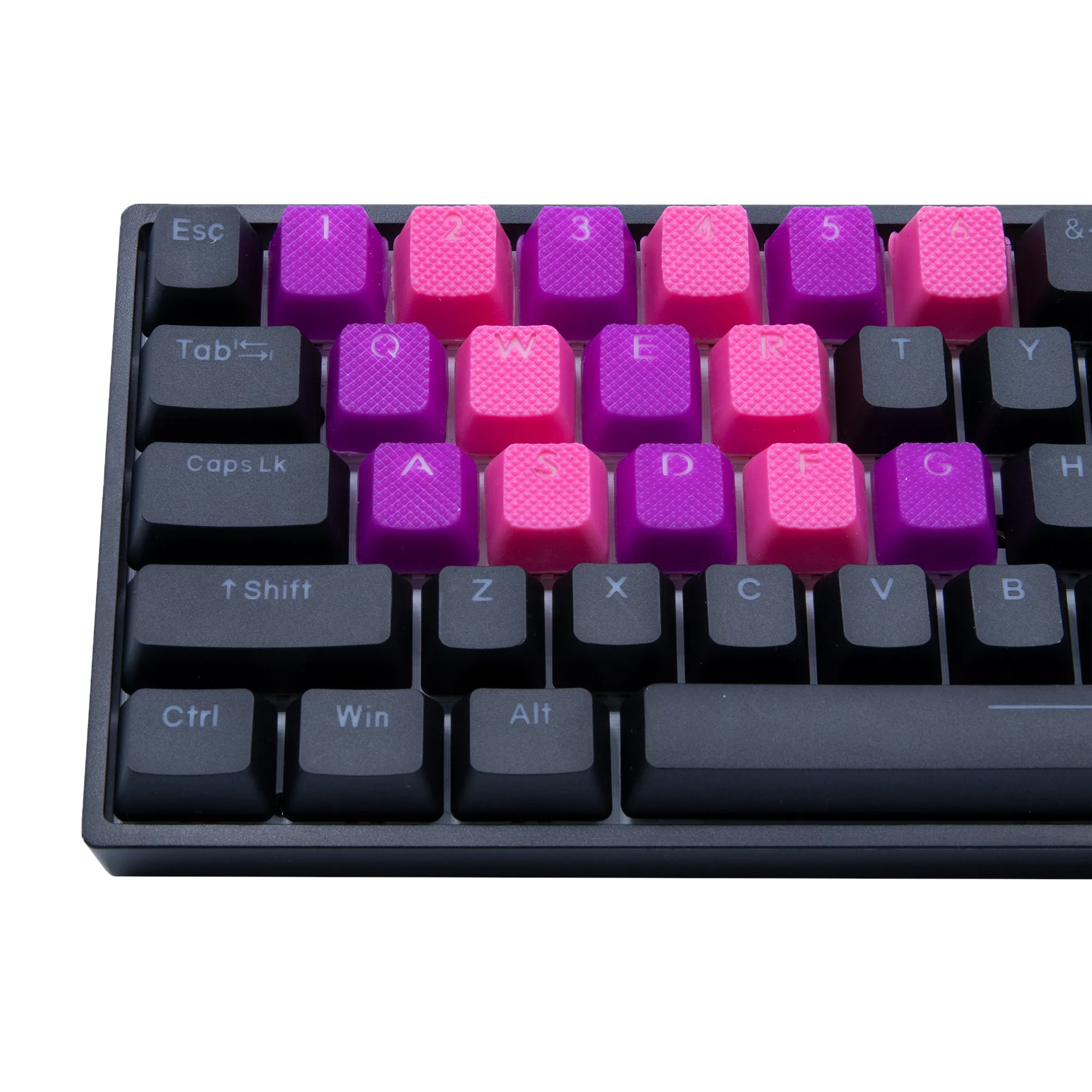 Rubberized Gaming Keycaps (Retro wave)