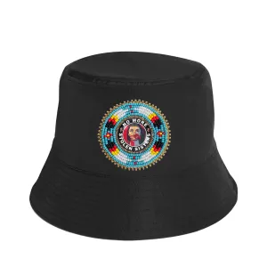 SALE 50% OFF - No More Stolen Sister Beaded Unisex Cotton Bucket Hat with Native American