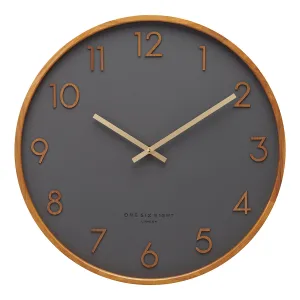 SCARLETT Charcoal 50cm Wall Clock