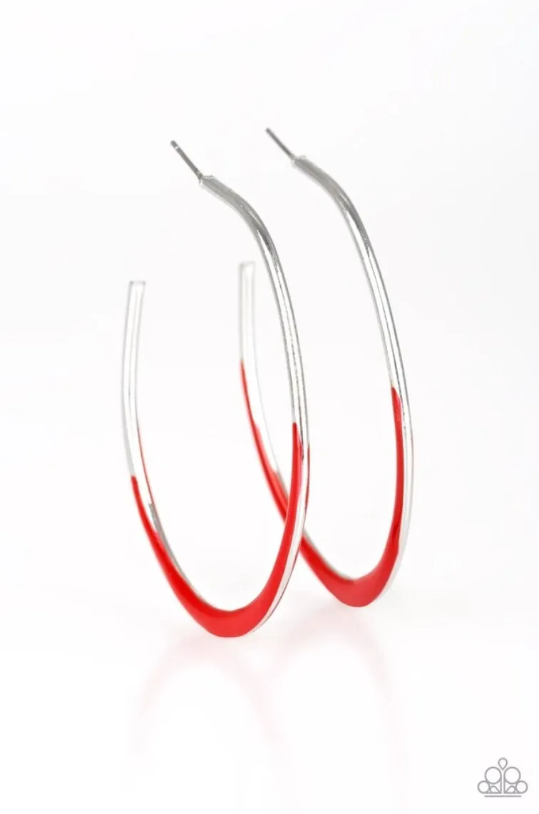 So Seren-DIP-itous Red Earrings - Paparazzi Accessories