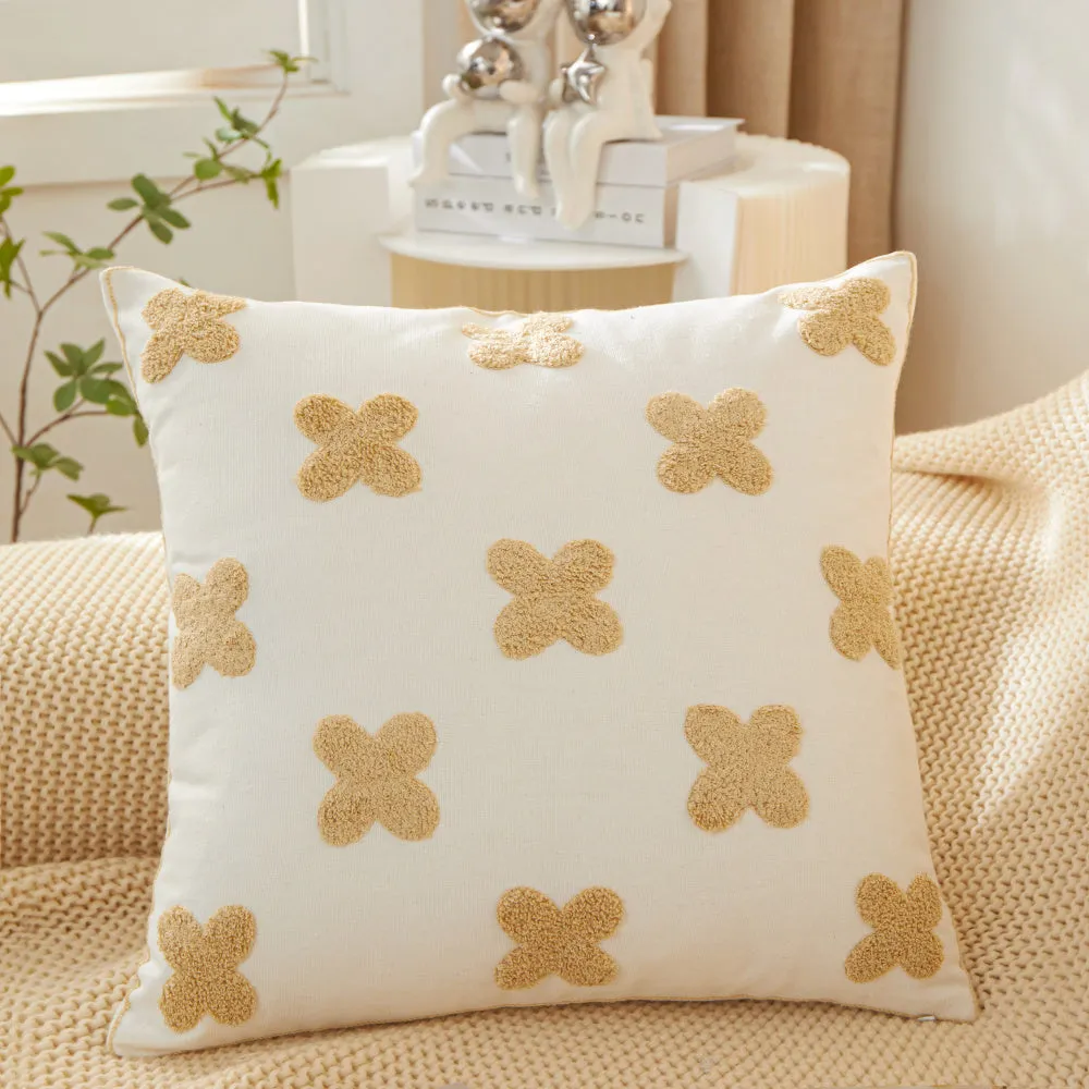 Sunshine Blossom Whimsical Floral Pillow (With/Without insert)