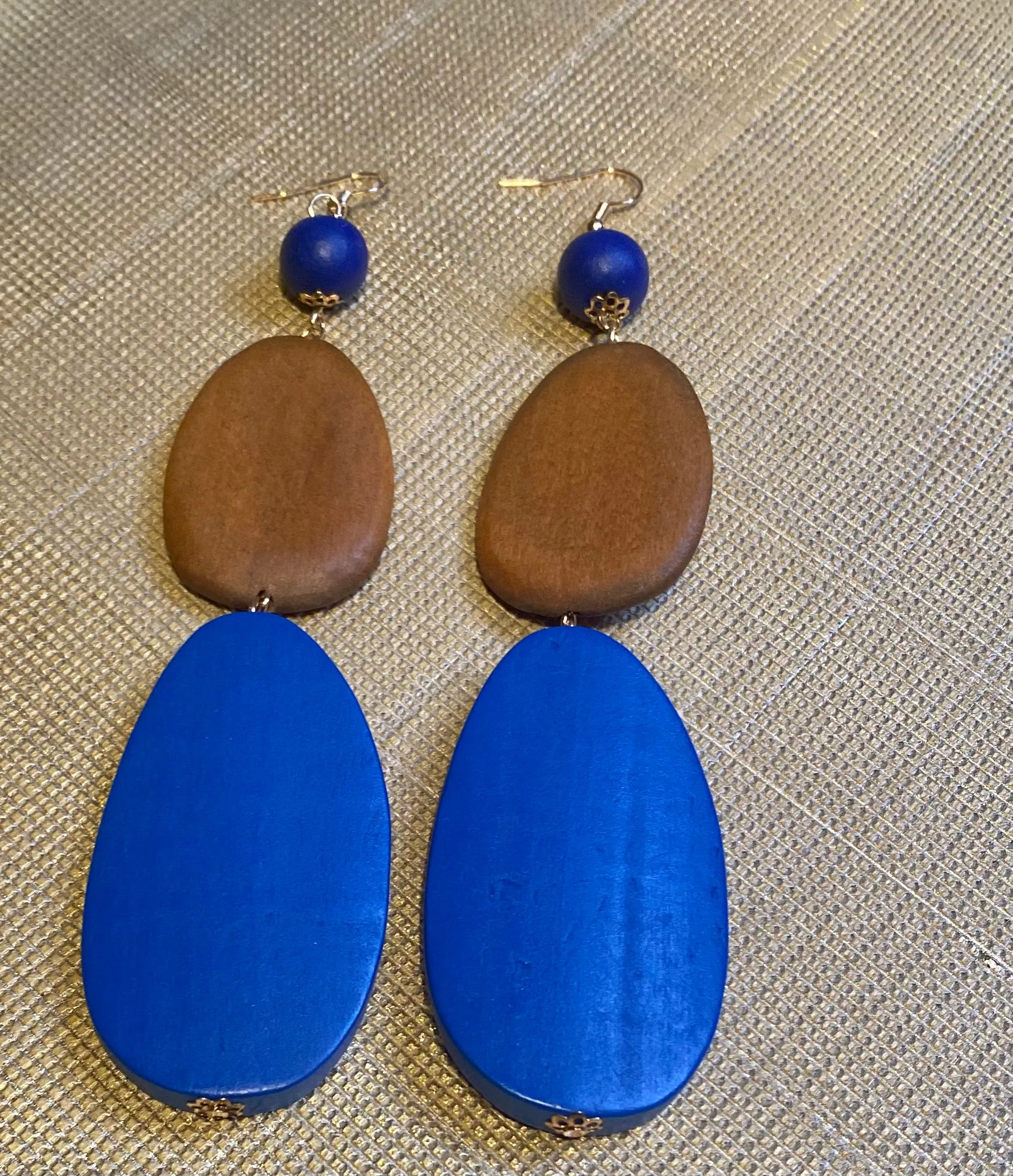 The Color Block Wooden Dangles