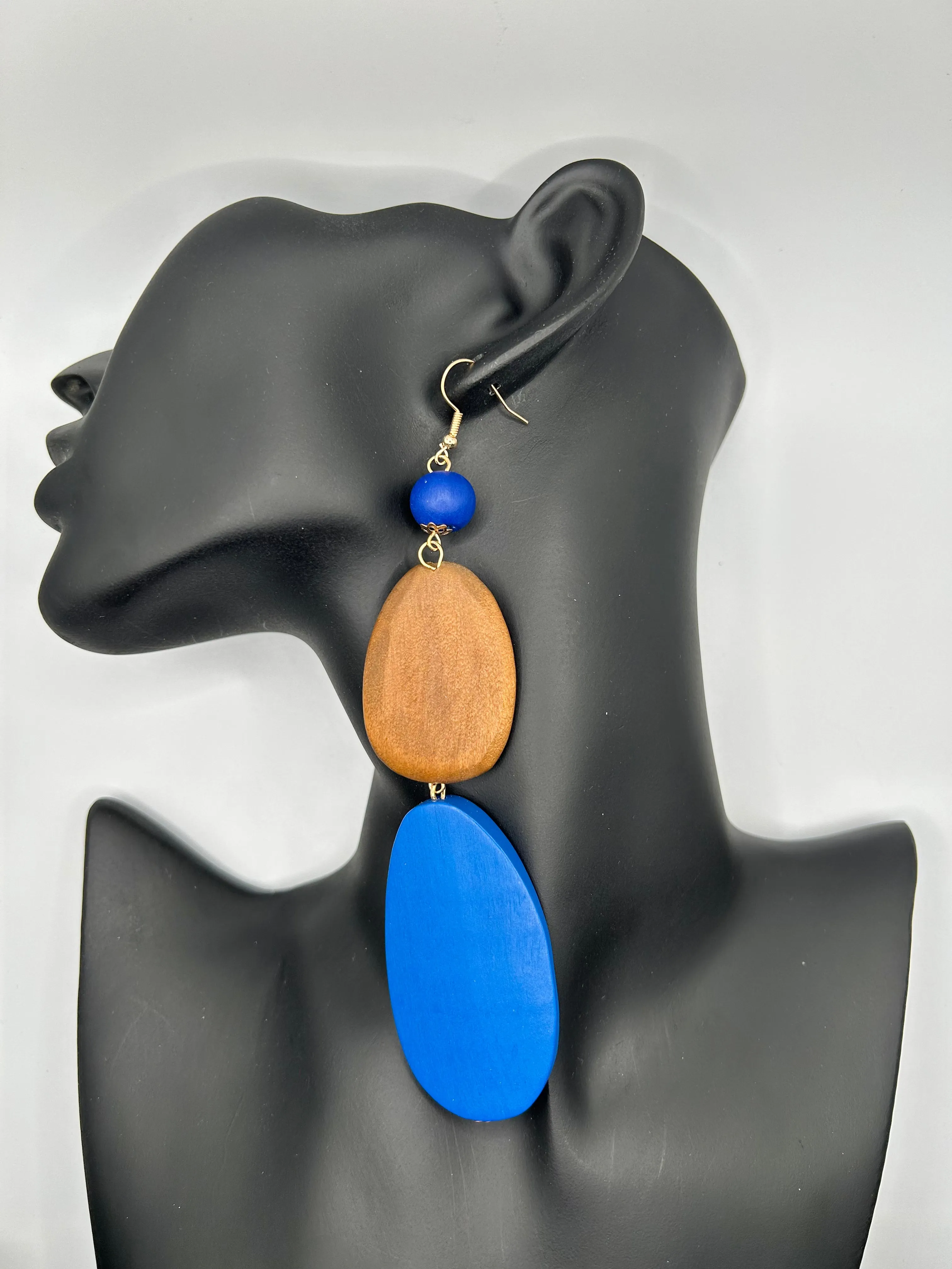 The Color Block Wooden Dangles