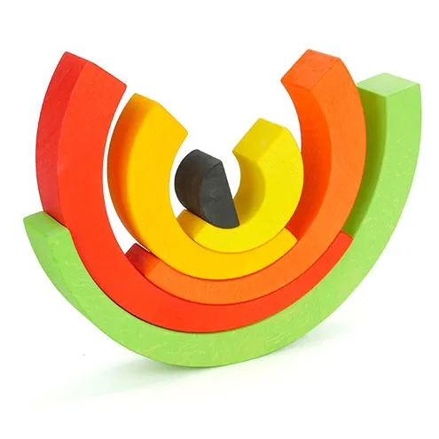 Tobe Asymmetrical Arches Green, Orange & Yellow