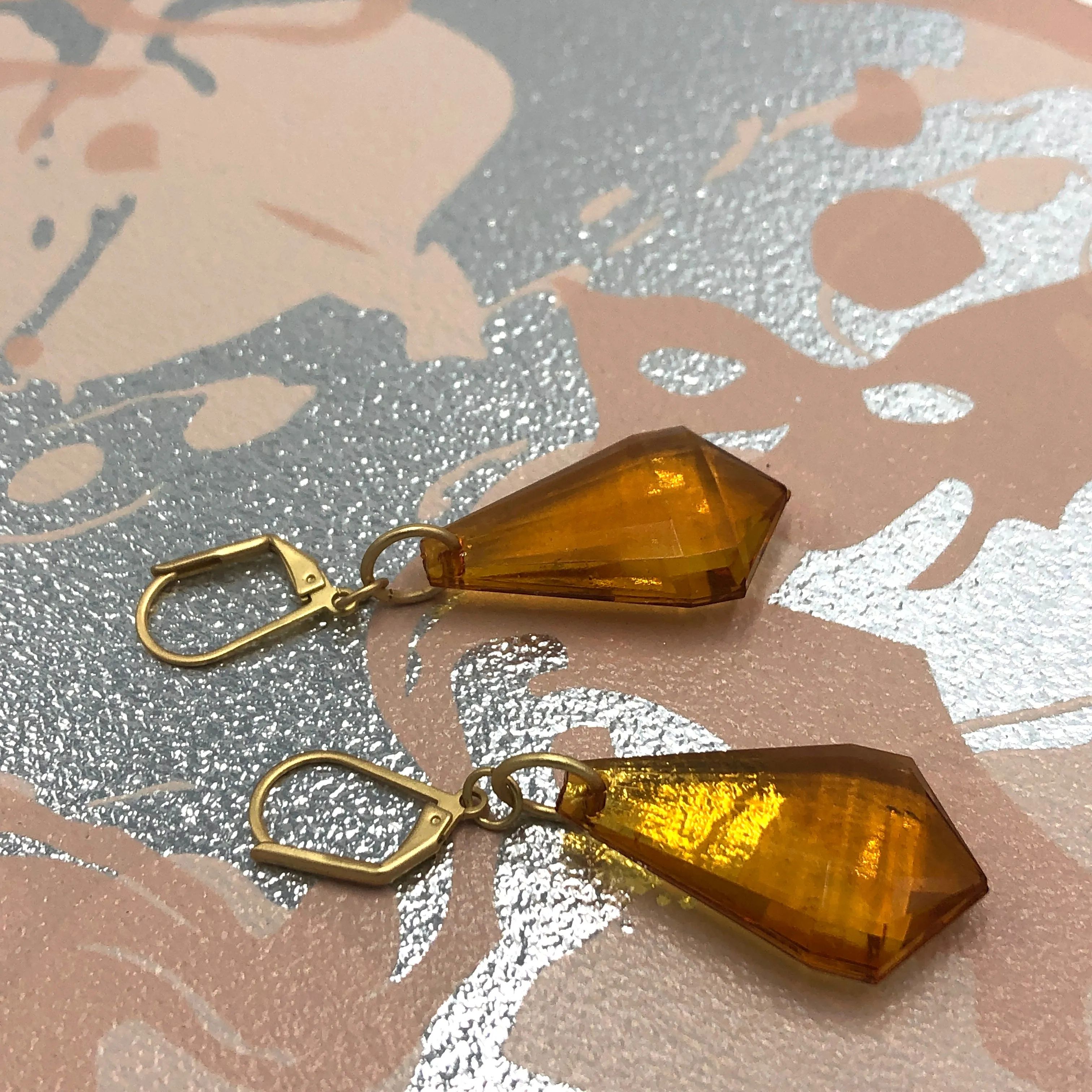 Topaz Chandy Teardrop Drop Earrings *