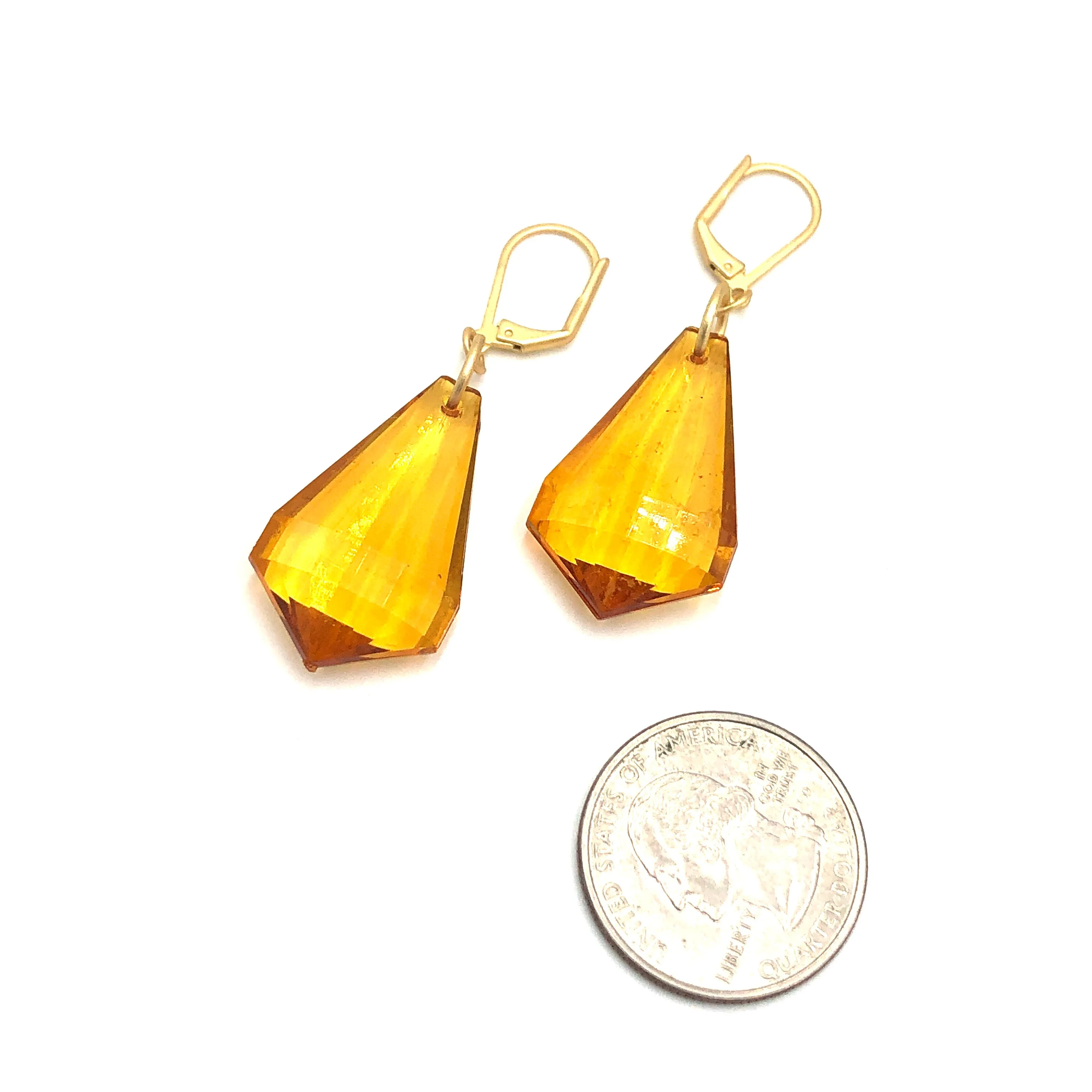 Topaz Chandy Teardrop Drop Earrings *