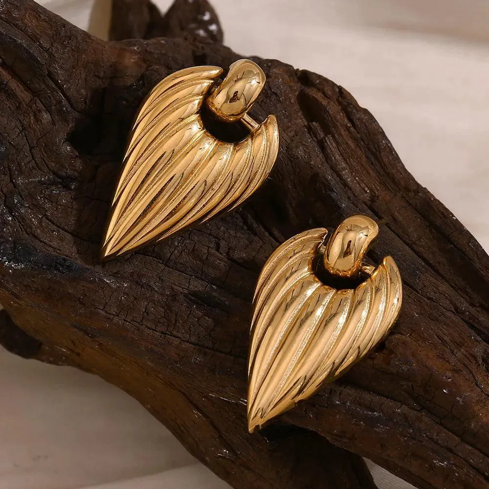 Winged Drop Earrings – Elegant Statement Earrings for Women